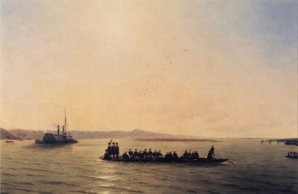 Alexander II Crossing the Danube by Ivan Aivazovsky